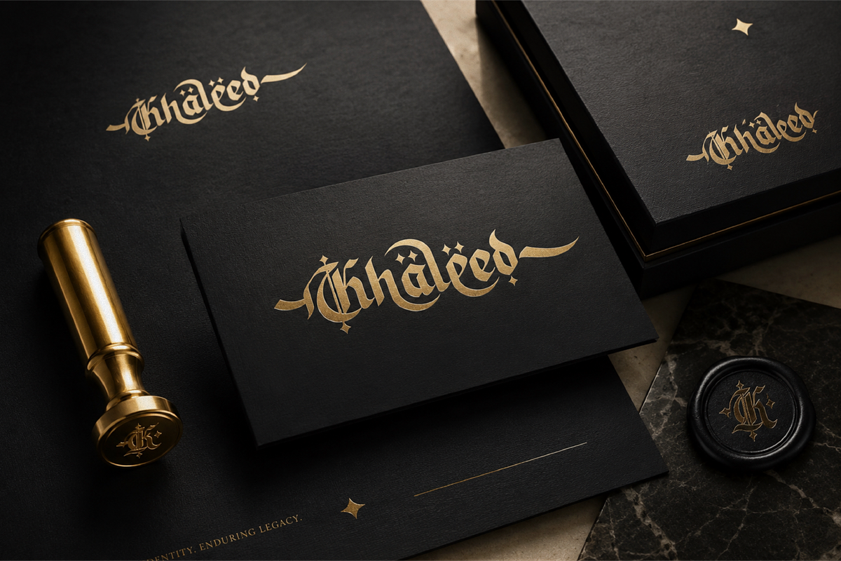 Khaleed | Blackletter Arabic Font, a Script Font by Denustudios (Photo 7 of 12)