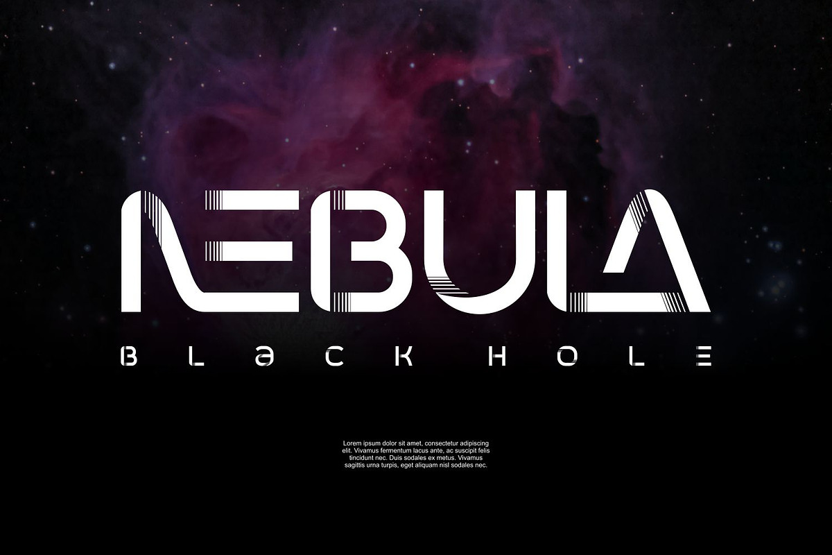Galaxy Room | Futuristic font Space, a Sans Serif Font by WhymoreArt (Photo 6 of 13)