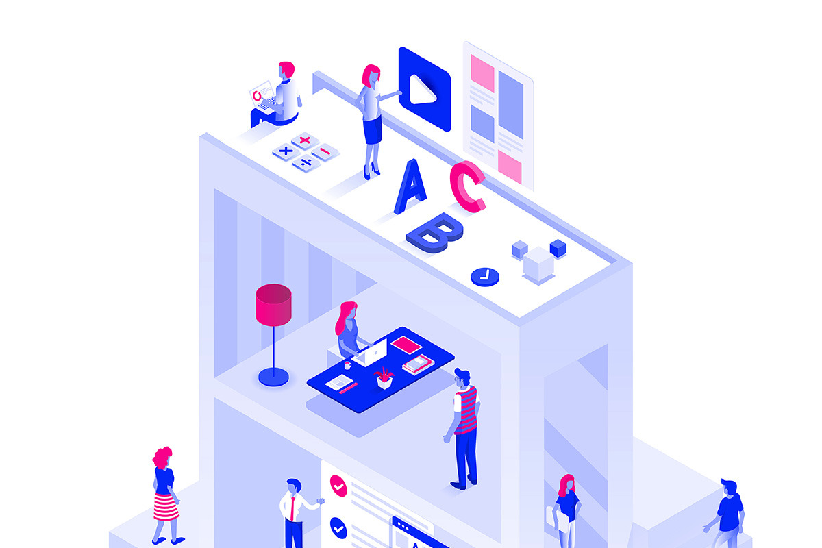 Modern isometric illustrations, an Education Illustration by Creative ...