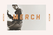 Merch Regular + Thin, a Sans Serif Font by Midnight Grim (Thumbnail 1 of 6)