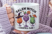 Halloween Salem Witch Cocktail Club, an Illustration by CraftArtStudio (Thumbnail 3 of 4)