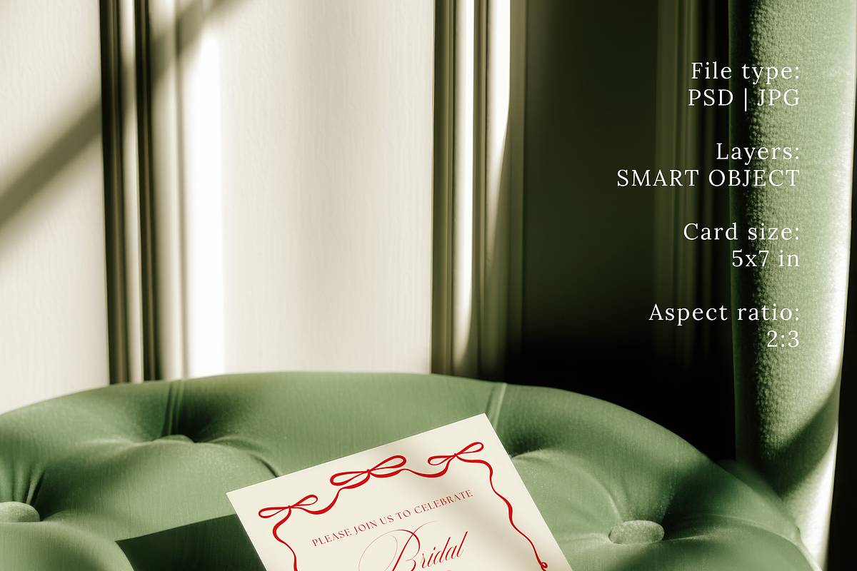 Velvet Vintage 5x7 Invitation Mockup, a Product Mockup by Serenefeeling (Photo 3 of 6)