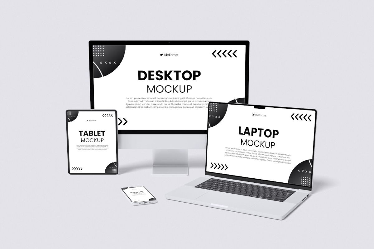 Multi Device Mockup Bundle Set, a Wearable Device Mockup by Rielismee (Photo 3 of 5)