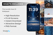 Cozy Background Iphone Winter Wallpa, a Wallpaper Graphic by Snapybiz (Thumbnail 3 of 7)