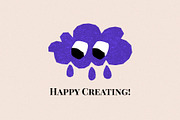 Grunge Texture Paper Clouds Pack, an Object Graphic by Le.nart (Thumbnail 5 of 5)