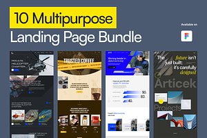 10 Figma Landing Page Templates, a Landing Page Template by zroch design