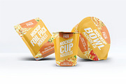 Instant Food Packages Mock-Up Bundle, a Packaging Mockup by DesignRushMarket (Thumbnail 1 of 9)