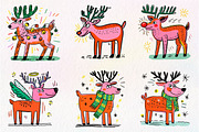 Christmas Reindeer Clipart Png, an Illustration by Dream Creation (Thumbnail 2 of 7)