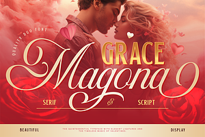 Grace Magona, a Serif Font by Burntilldead