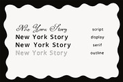 4 in 1 New York Story Retro Fonts, a Script Font by Ashiya Pixel (Thumbnail 16 of 19)