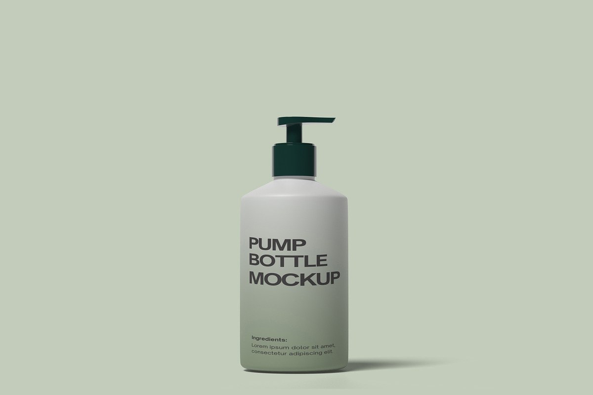 Pump Bottle Mockup, a Packaging Mockup by ulfatunnazira (Photo 2 of 6)