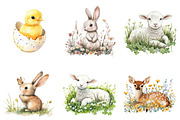 Spring Baby Animals Clipart, an Illustration by Design Market (Thumbnail 4 of 5)