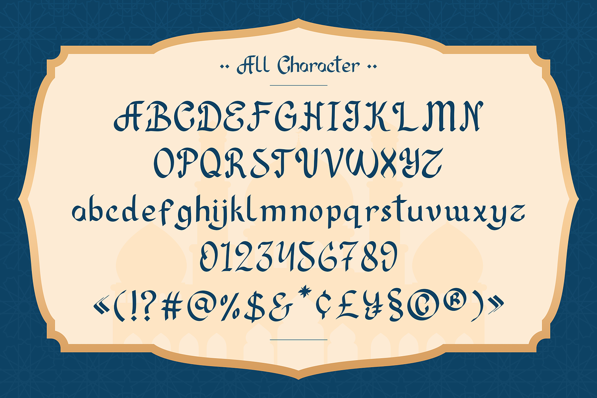 Azayrah Deco - Arabic Style Art Deco, a Font by Indotype Foundry (Photo 4 of 10)