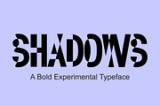 SHADOW Experimental Display Font, a Sans Serif Font by Guten Tag Vector (Thumbnail 1 of 7)