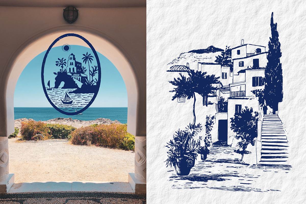 Mediterranean aesthetics, a Decorative Illustration by Chikovnaya (Photo 9 of 17)
