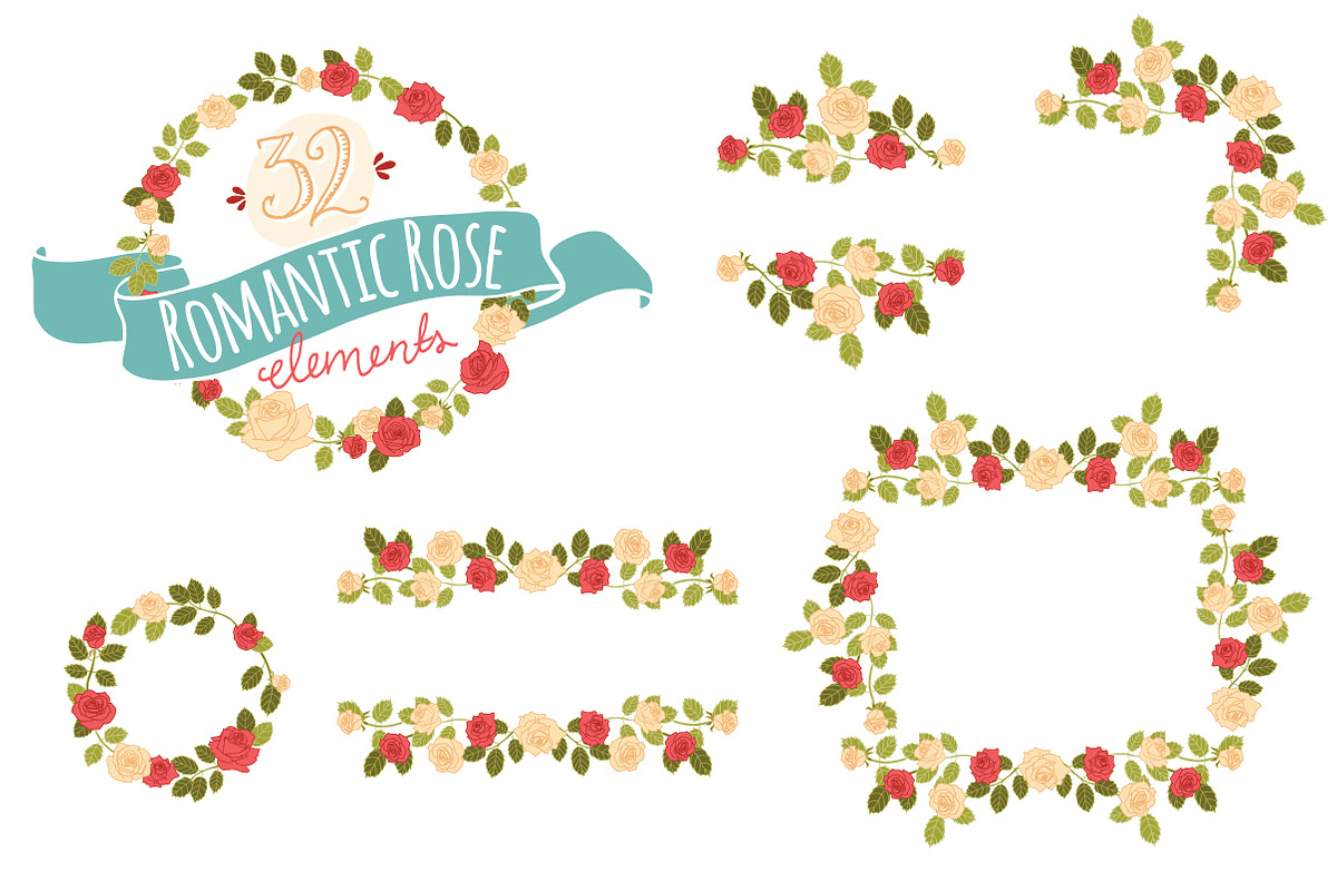 32 Rose Clip Art & Vectors preview 2