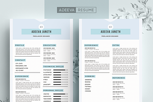 Simple Resume Template Janeth