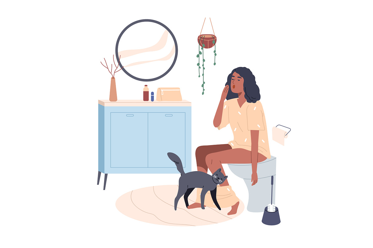 People do bathroom hygiene routine, a Person Illustration by Good Studio (Photo 4 of 13)