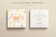 Retro Thank you card Canva template, a Flyer Template by Hellohastore (Thumbnail 4 of 9)