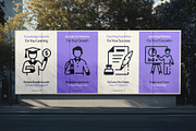 School Education Icons Set, a Solid Icon by Vectors Market (Thumbnail 4 of 8)