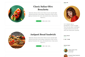 Palmio - Food Recipe Blog Theme