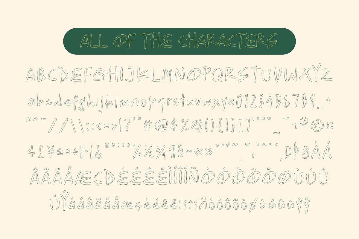 CS Sanford Dashed, a Handwritten Font by Craft Supply Co. (Photo 8 of 8)