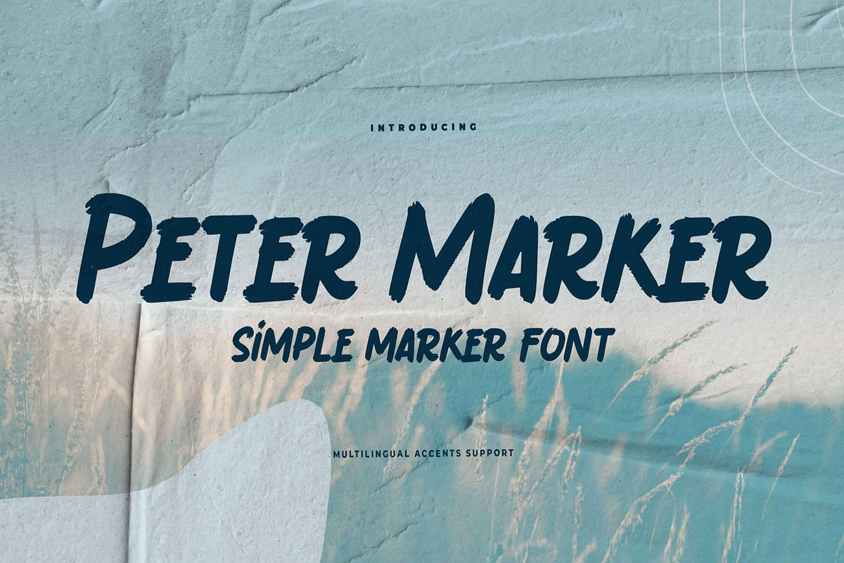 Peter Marker - Simple Marker Font, a Font by Gassstype (Photo 1 of 8)