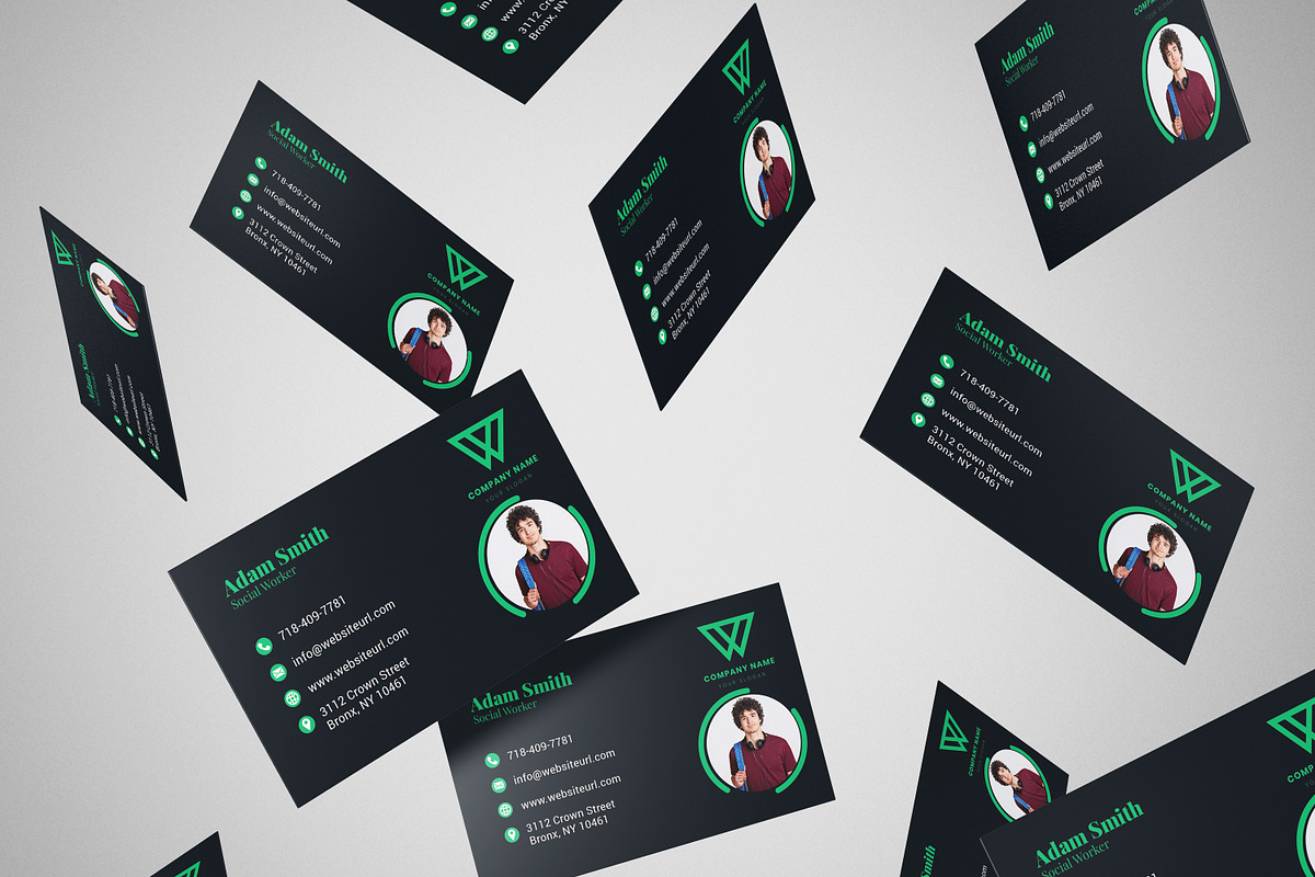 Modern Creative Business Card, a Business Card Template by aleeydesign (Photo 3 of 5)