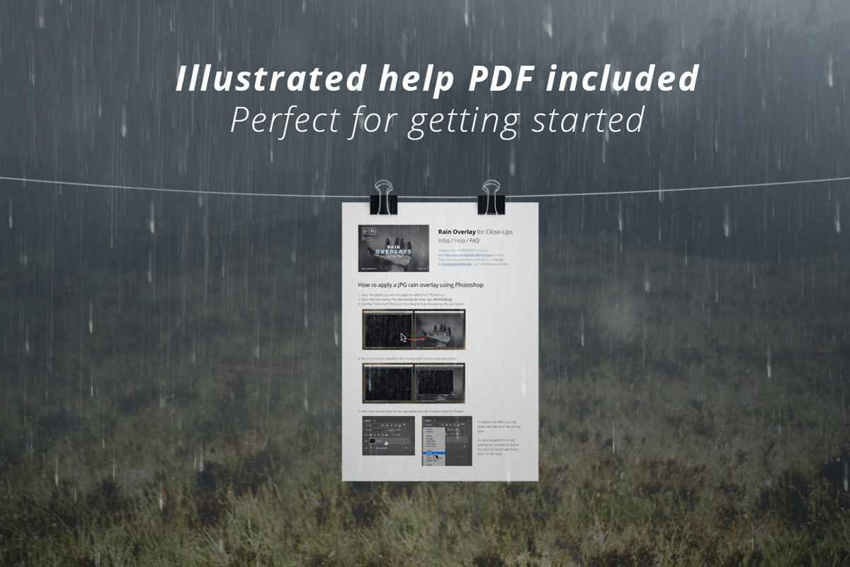 Rain Overlay for Close-Ups, a Texture Graphic by FEINGOLD (Photo 5 of 6)