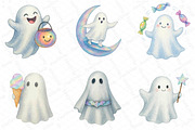 Funny Halloween Ghost Iridescent, an Illustration by DreamPrint404 (Thumbnail 3 of 5)