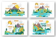 10 Water Cycle Illustration, an Illustration by denayunebgt (Thumbnail 3 of 4)