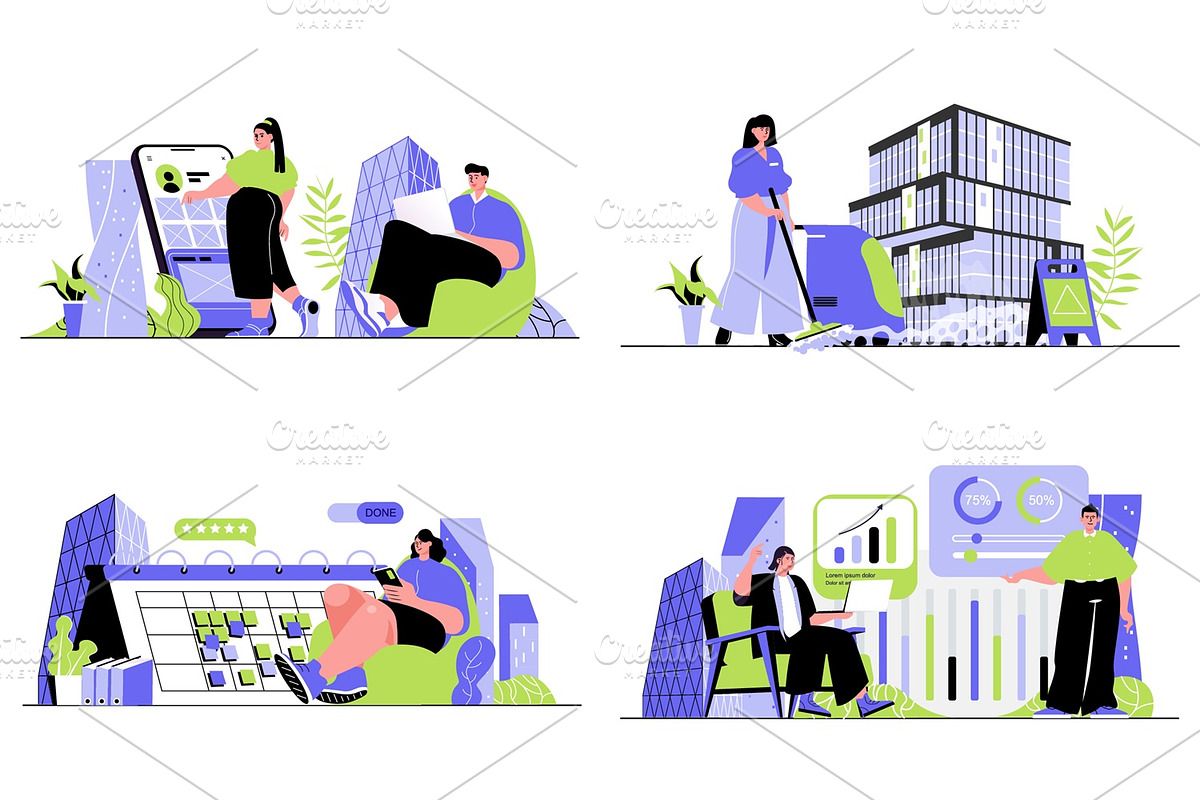 30 Creative Concept Illustrations, a Person Illustration by alexdndz (Photo 2 of 9)