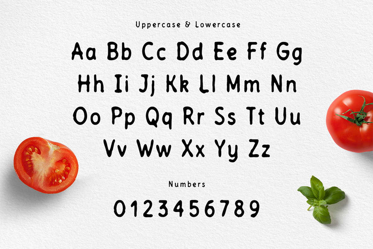 Tomatino. Handmade Sans Serif Font preview 6