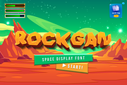 Rockgan Space Display Font, a Sans Serif Font by Haws.std (Thumbnail 1 of 6)