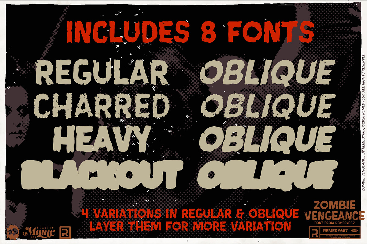 Zombie Vengeance, a Sans Serif Font by Remedy667 (Photo 5 of 11)