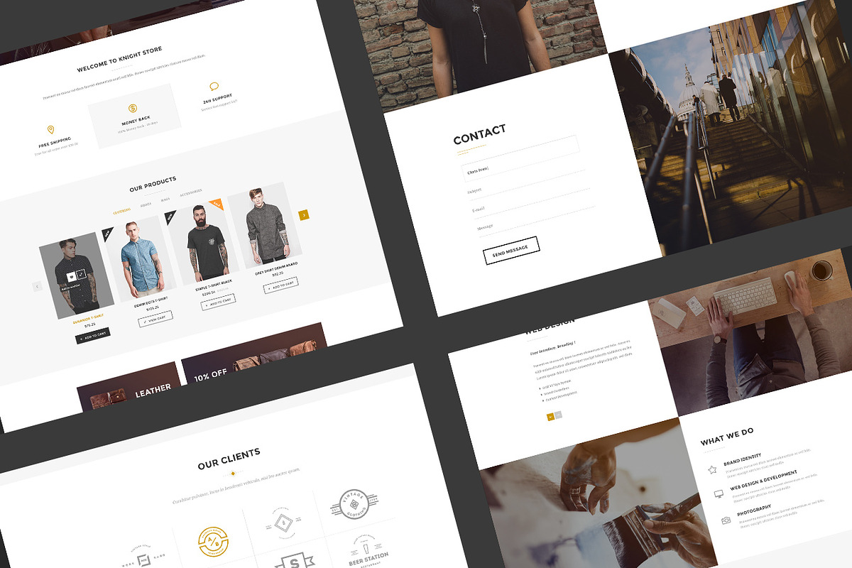 Knight - Corporate and Shop PSD, a Websites & App Template by Knighthemes (Photo 4 of 4)