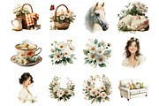 Watercolor Forest Clipart, an Illustration by DreamArtGraphic (Thumbnail 3 of 4)