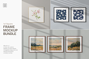 1x1 Square Frame Mockup Bundle, a Household Mockup by Lelu Art Design (Thumbnail 1 of 11)