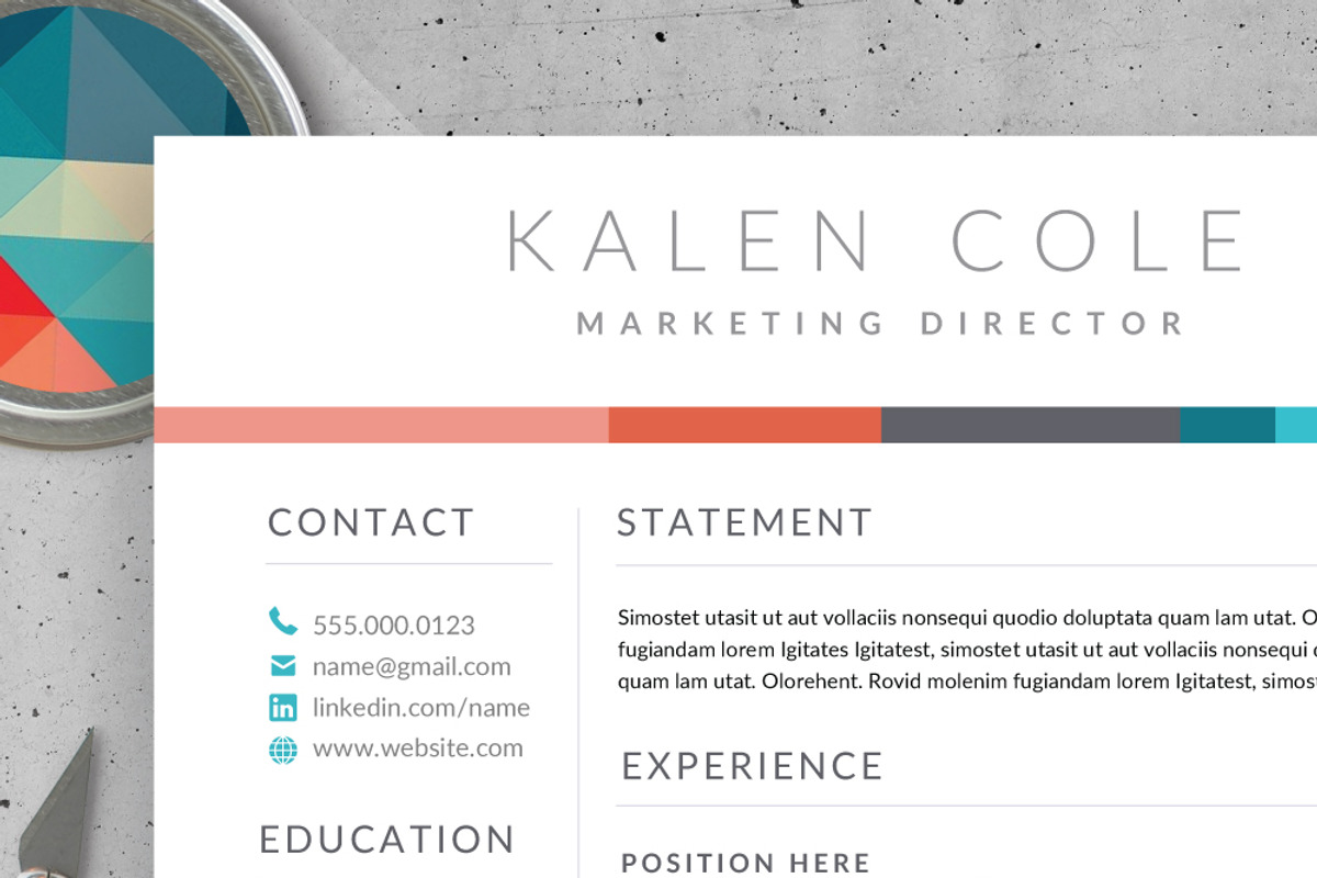 Modern Resume Template for Word, a Resume Template by SharpResumeFoundry (Photo 4 of 6)
