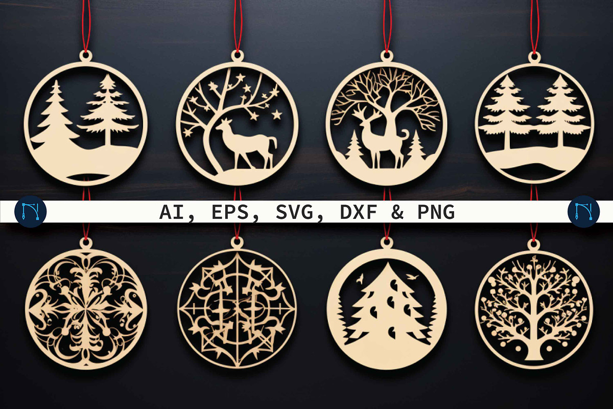 Christmas Ornament Mega Bundle SVG, a Graphic by NGISED (Photo 6 of 9)