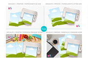 Printer & Paper Sheets Canva Mockup, a Books & Magazine Mockup by Mockup Scene (Thumbnail 4 of 11)