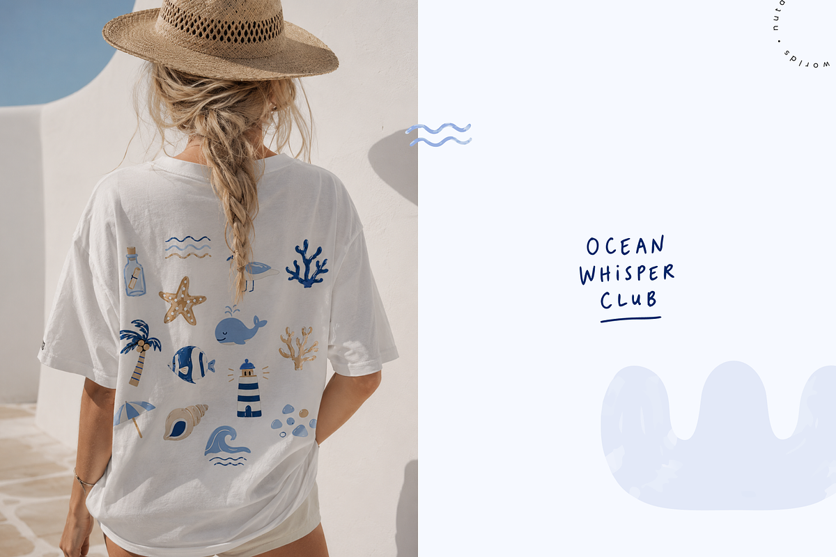 Coastal Charm | Vector Icons Set, a Decorative Illustration by Nutalin Art (Photo 2 of 16)