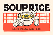 Souprice - Retro Playful Typeface, a Handwritten Font by Graptail (Thumbnail 1 of 18)