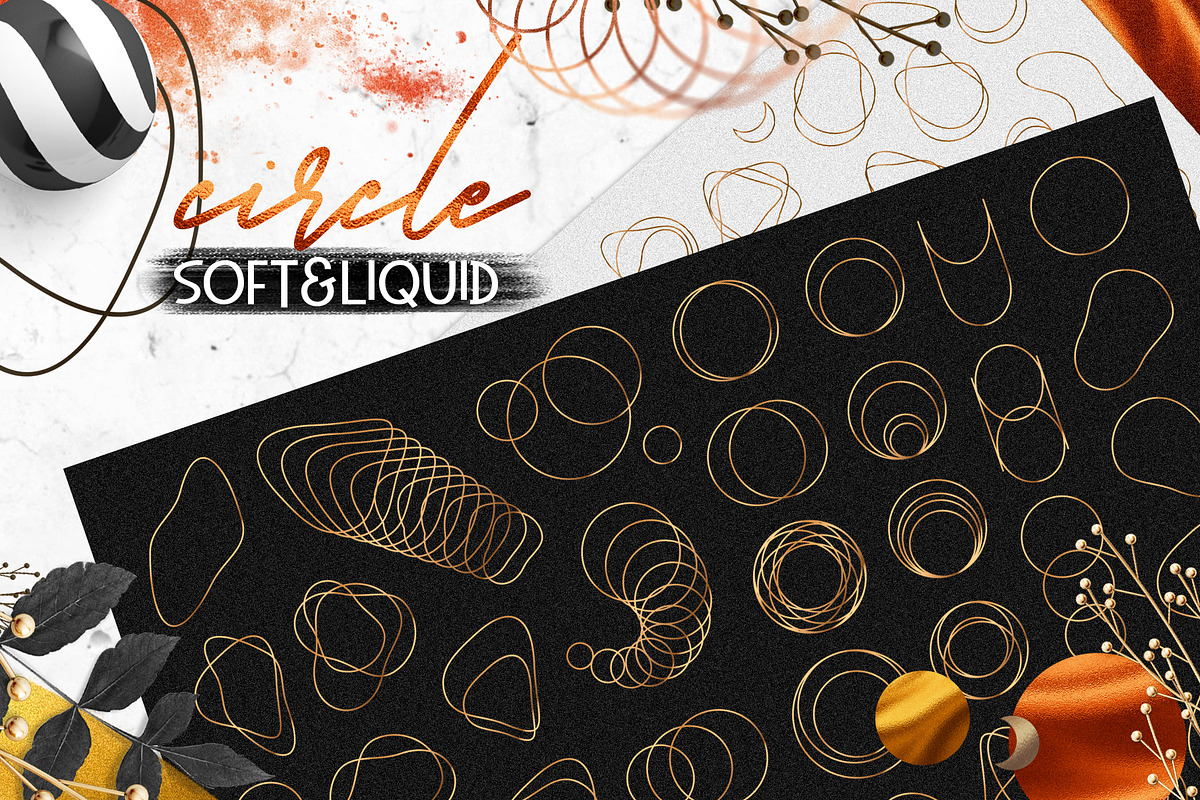 Gold Gems - trendy collection, a Decorative Illustration by Gluiki (Photo 5 of 15)