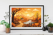 Autumn Fall Landscape Wallpaper, a Wallpaper Graphic by Forhadx5 (Thumbnail 2 of 9)