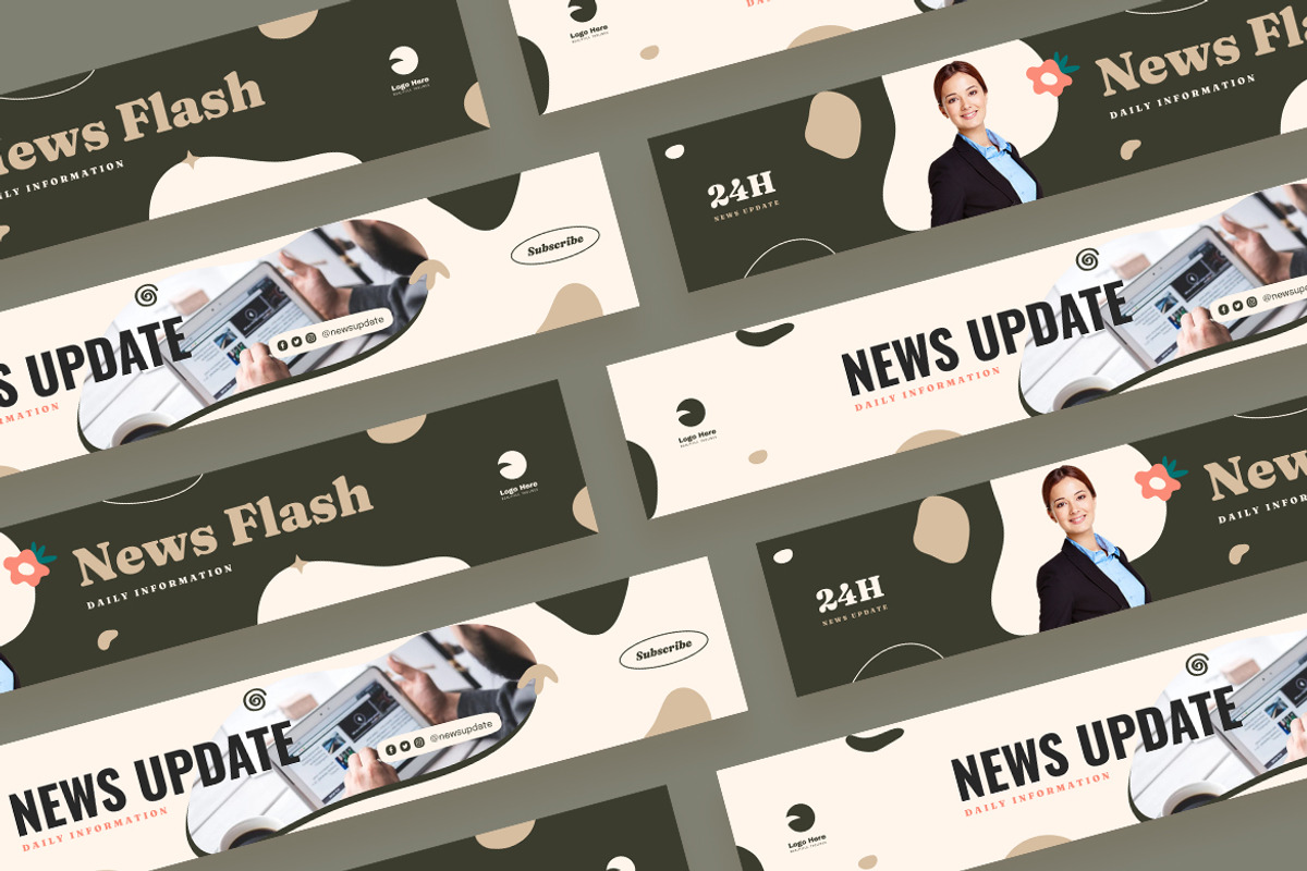 News Youtube Cover, a Social Media Template by Rahardi Creative (Photo 3 of 4)