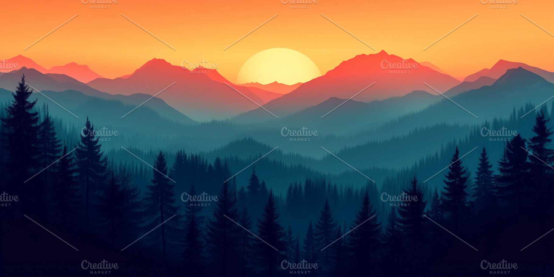 View on a sunrise in mountains, a Nature Photo by MistyDay