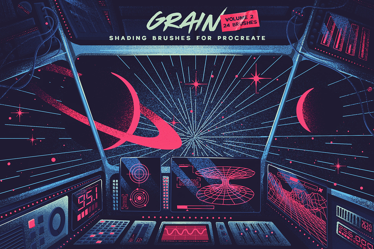 Grain Volume 2 Procreate brushes