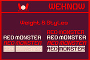 Red Monster font, a Font by weknow (Thumbnail 7 of 8)