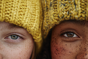 Two friends share a joyful moment, a Photo by Beautiful things
